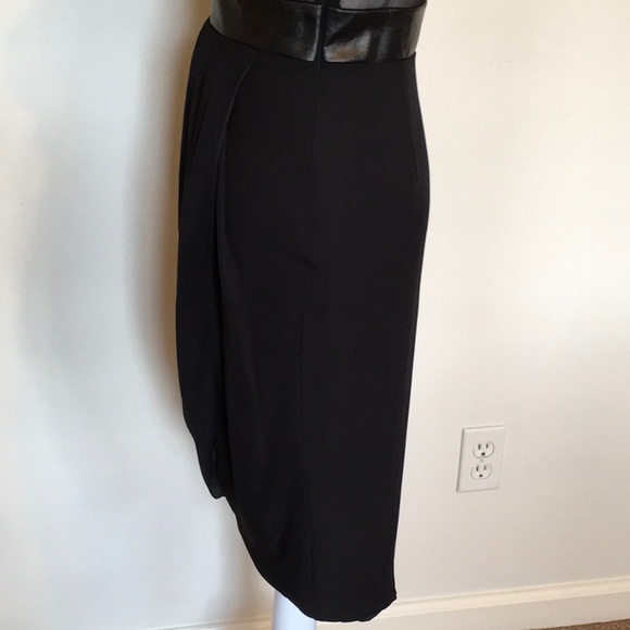 Tt Collection Desiree CrossFront Silk/Leather Mini - Picture 7 of 8